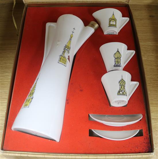 A 1950s coffee set